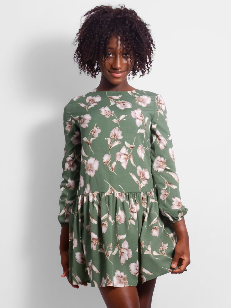 Willow Drop Waist Floral Dress