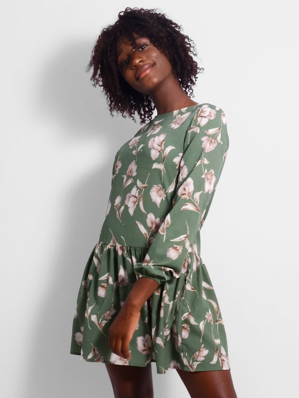 Willow Drop Waist Floral Dress