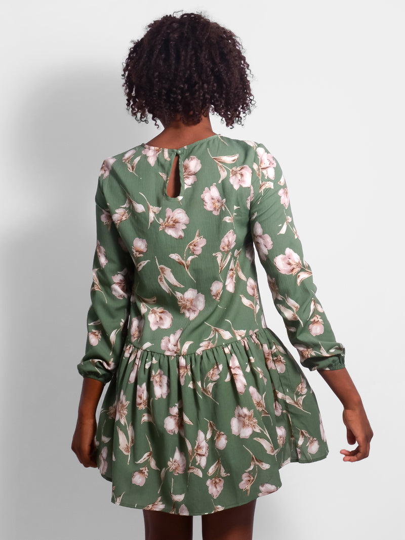 Willow Drop Waist Floral Dress