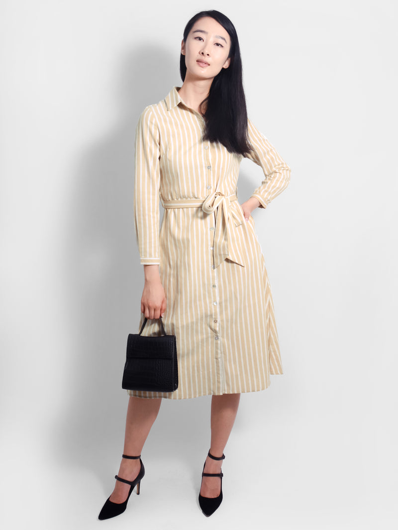 Calypso Stripe Shirt Dress