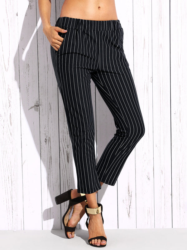 London Striped Capri Pant