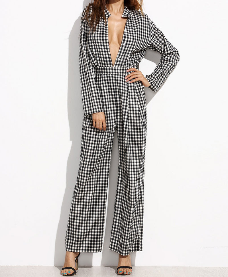 Hennley Gingham Jumpsuit