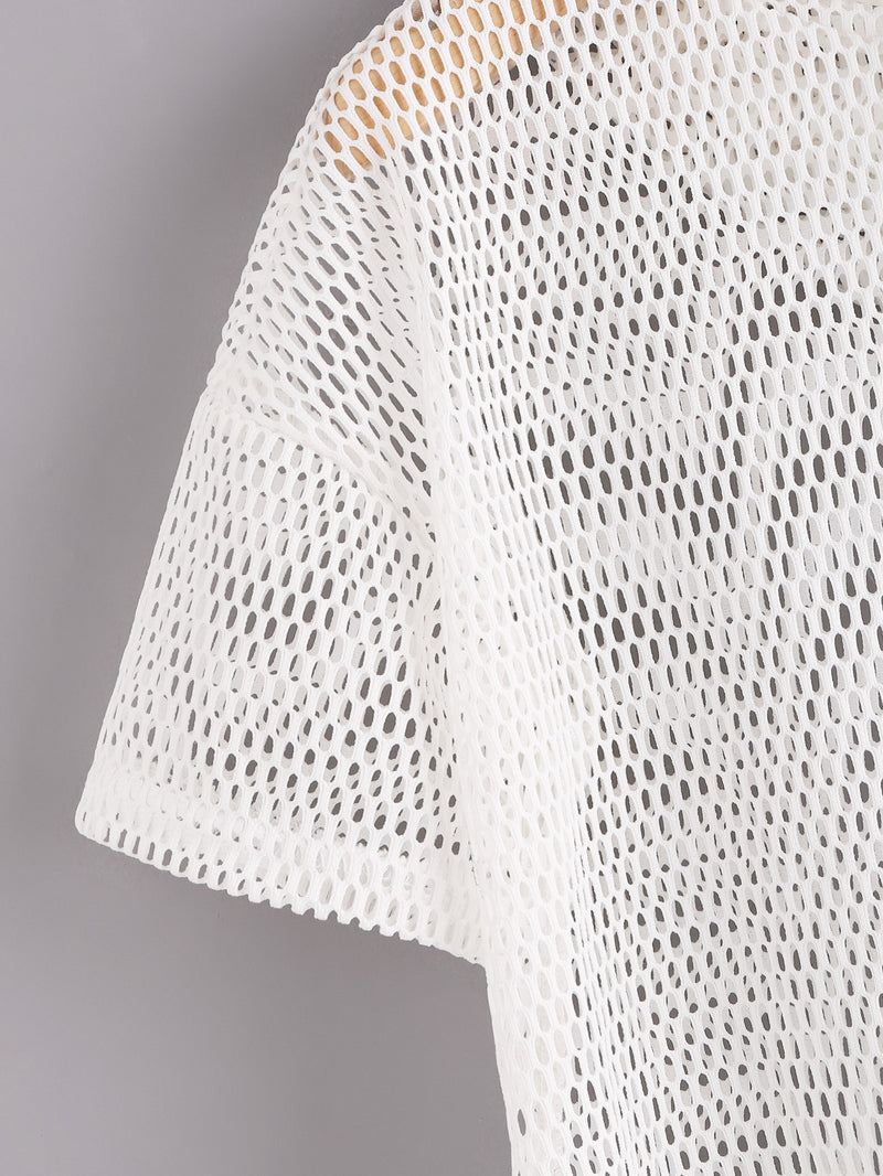 Agile Mesh Sports Hooded Crop