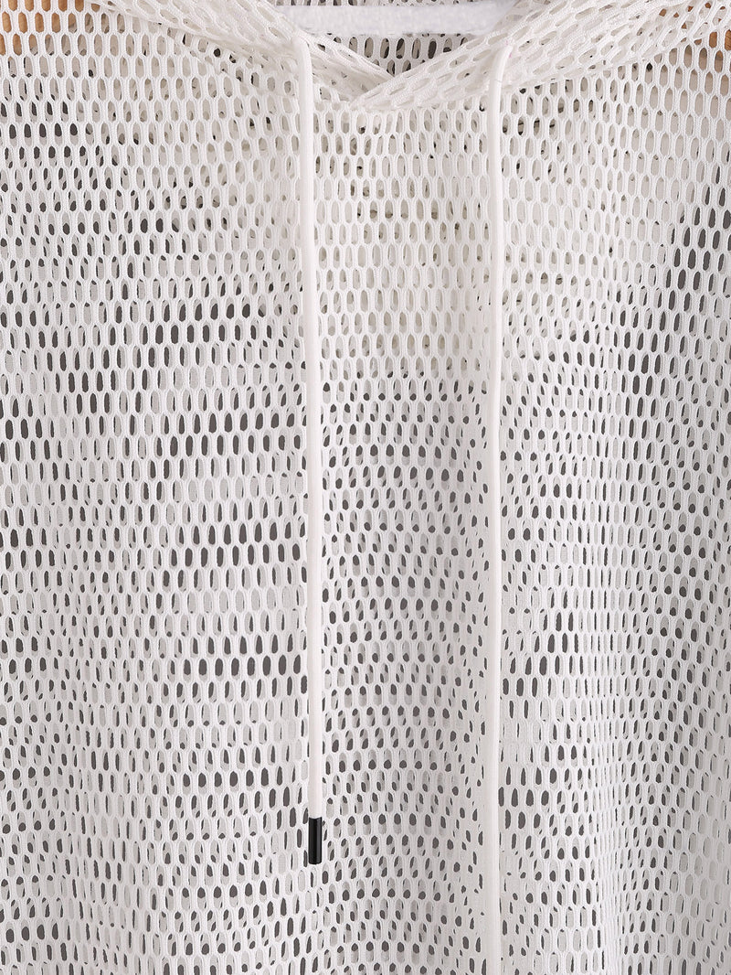 Agile Mesh Sports Hooded Crop