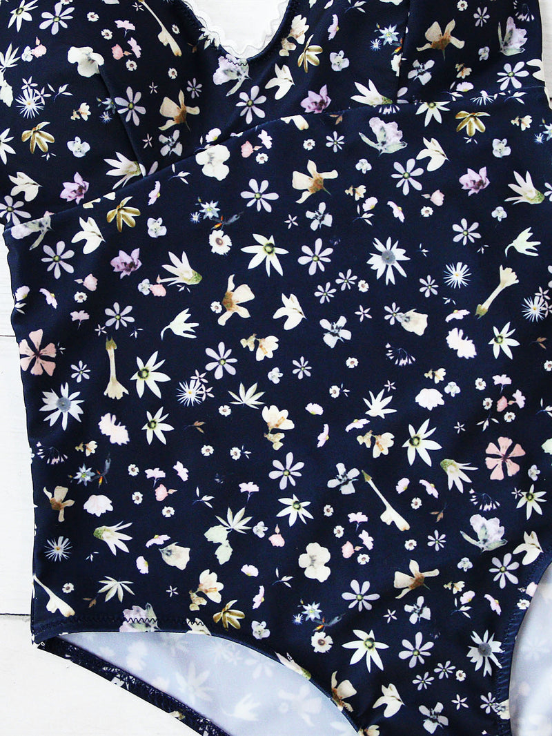 Meadow Floral Cross Back Swimsuit