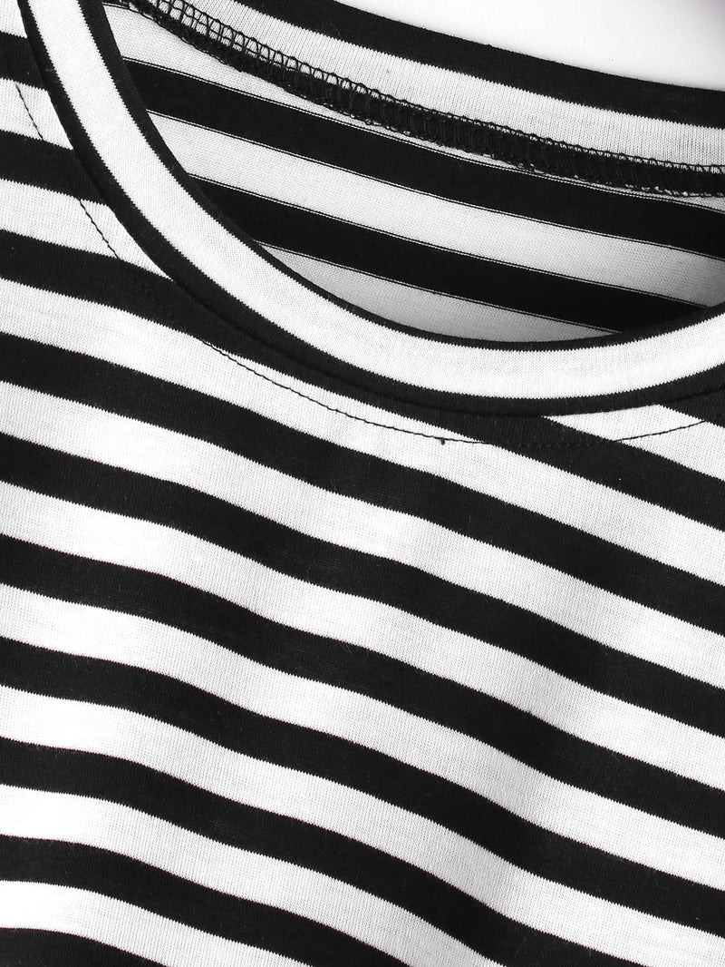 Violá Crop Midi Stripe Tee