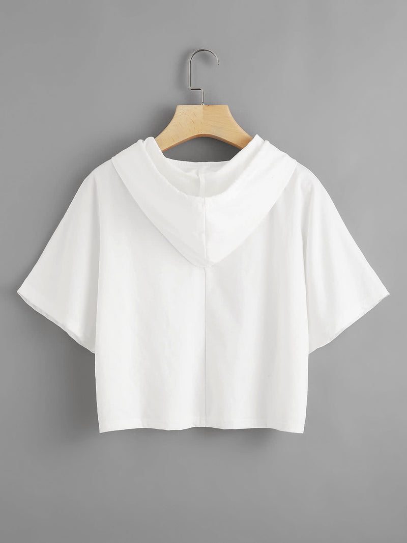 Zara Sports Crop Hoodie