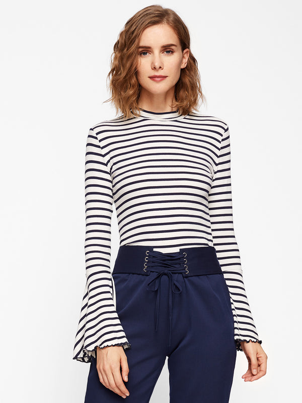 West Bell Flare High Neck Top