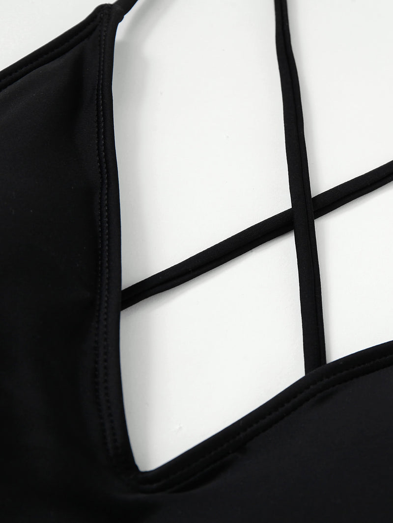 Thorne Cross Back Ruched Swimsuit