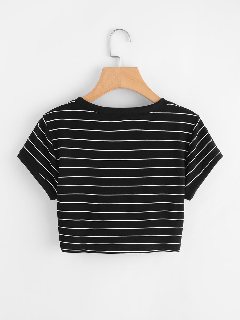 Frolic Stripe Crop Top