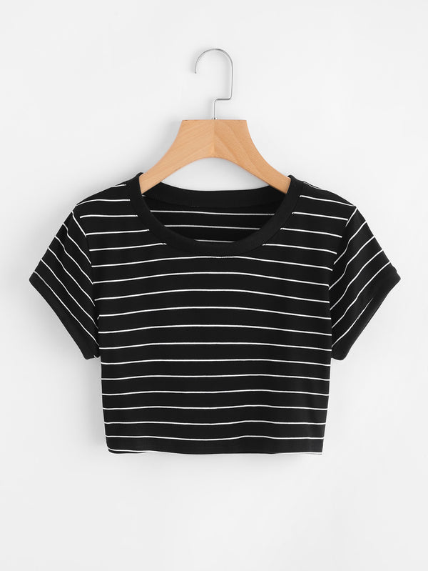 Frolic Stripe Crop Top