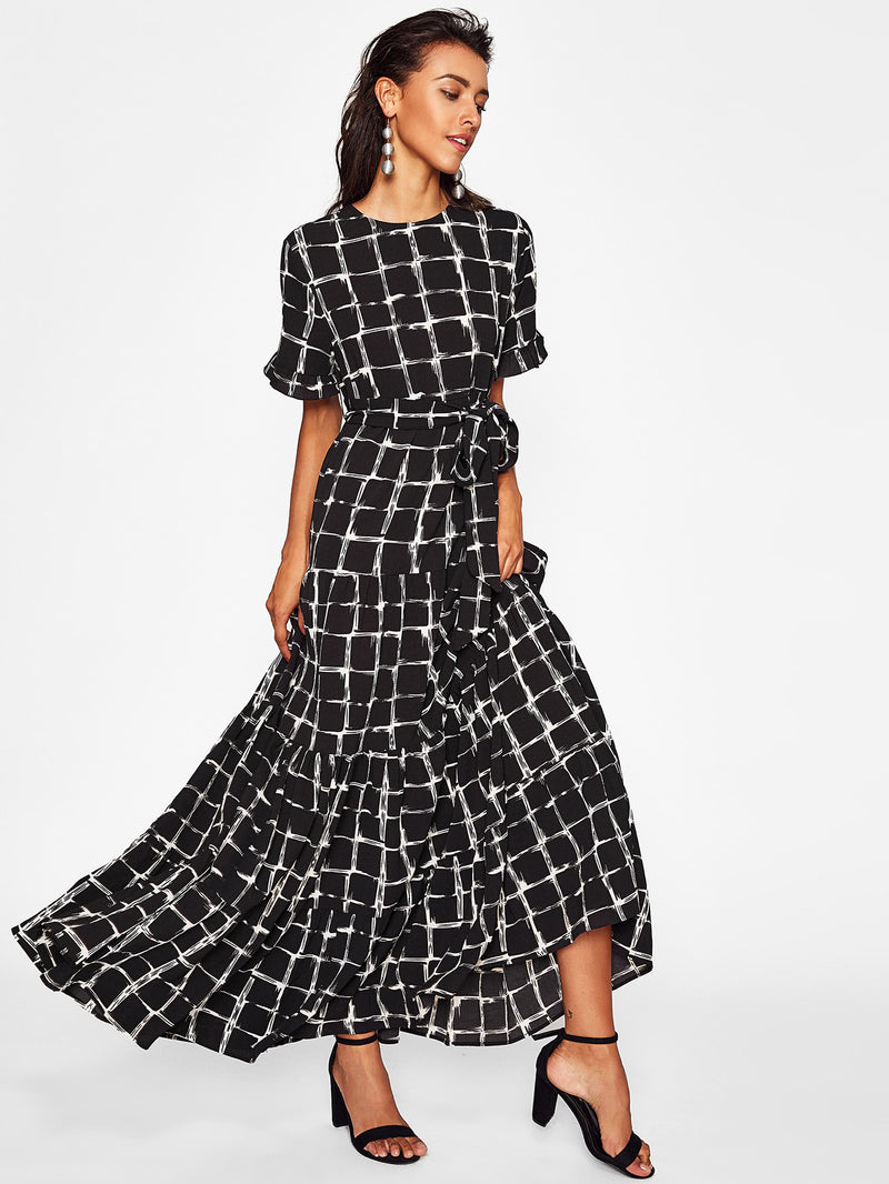 Mosaic Shirt Maxi Dress