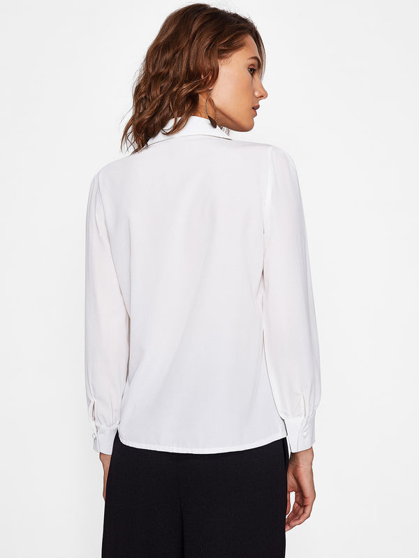 Leanne Button Detail Blouse