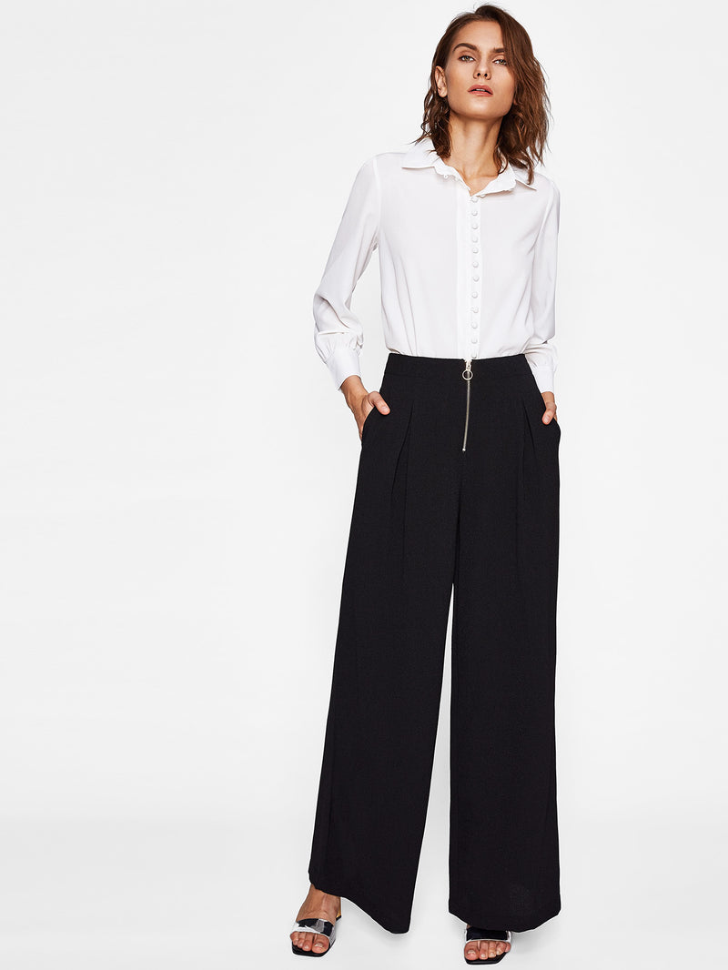 Leanne Button Detail Blouse