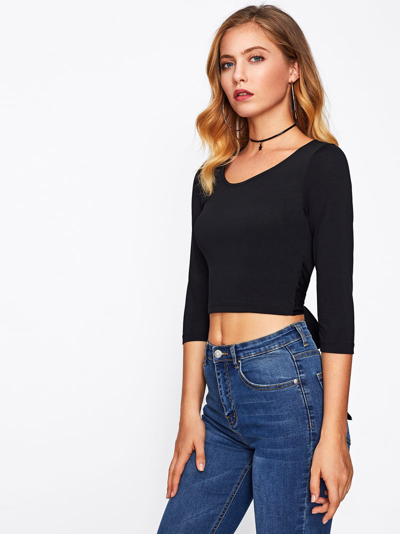 Sierra Tie-Back Crop Top