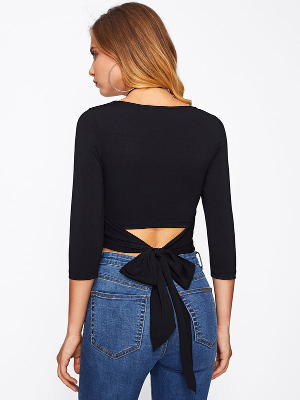 Sierra Tie-Back Crop Top