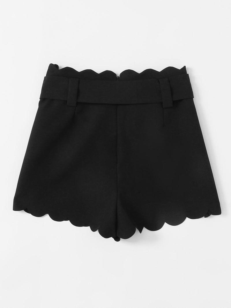 Raven Scallop Shorts
