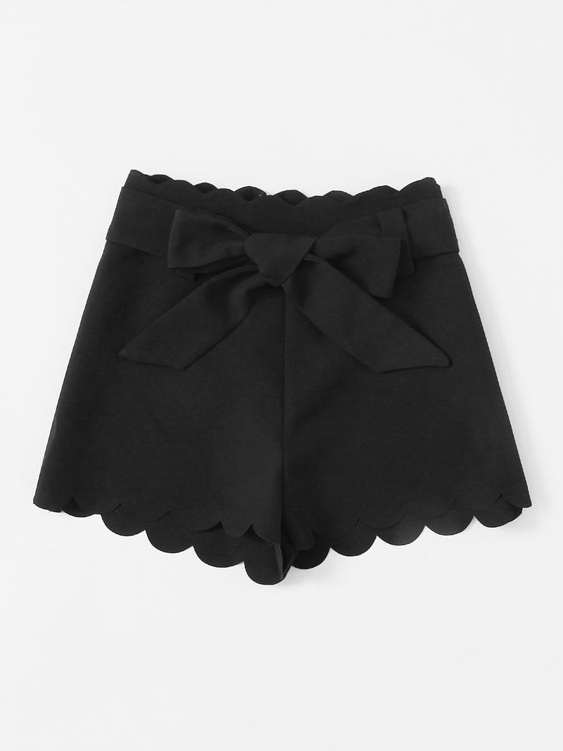 Raven Scallop Shorts