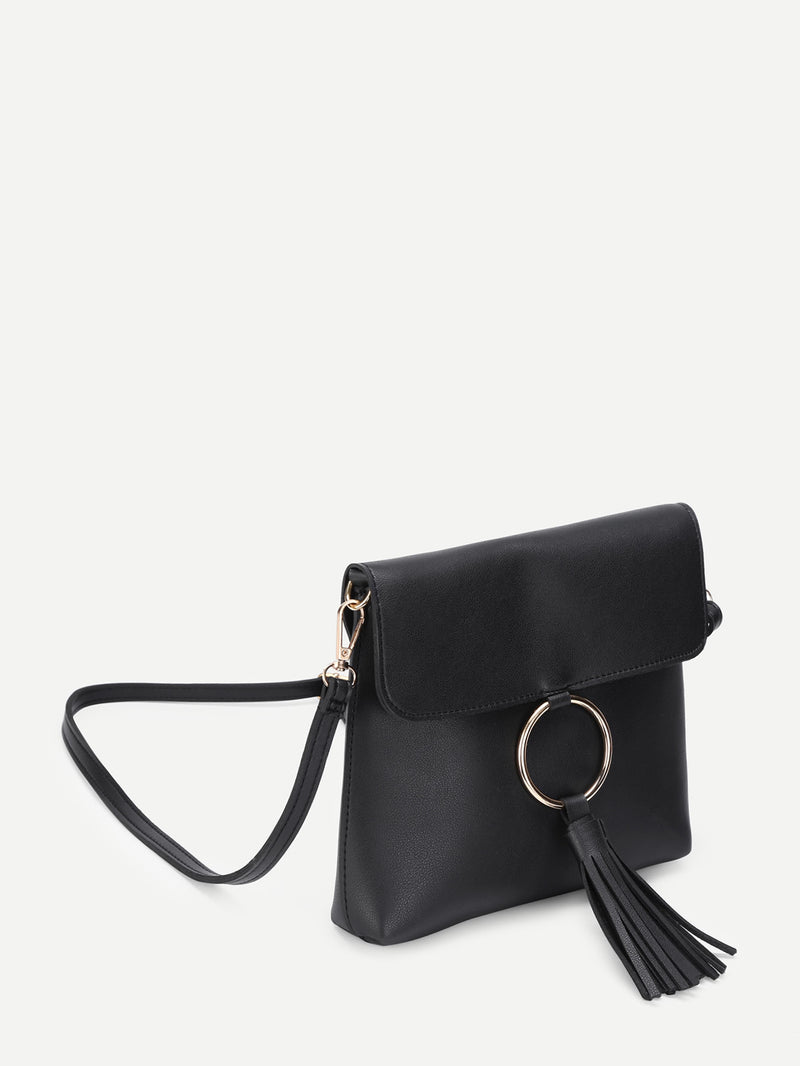 Tassel Detail Shoulder Bag