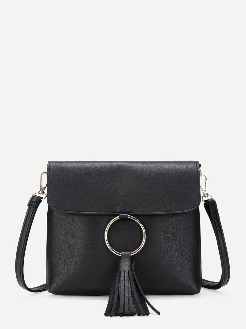 Tassel Detail Shoulder Bag