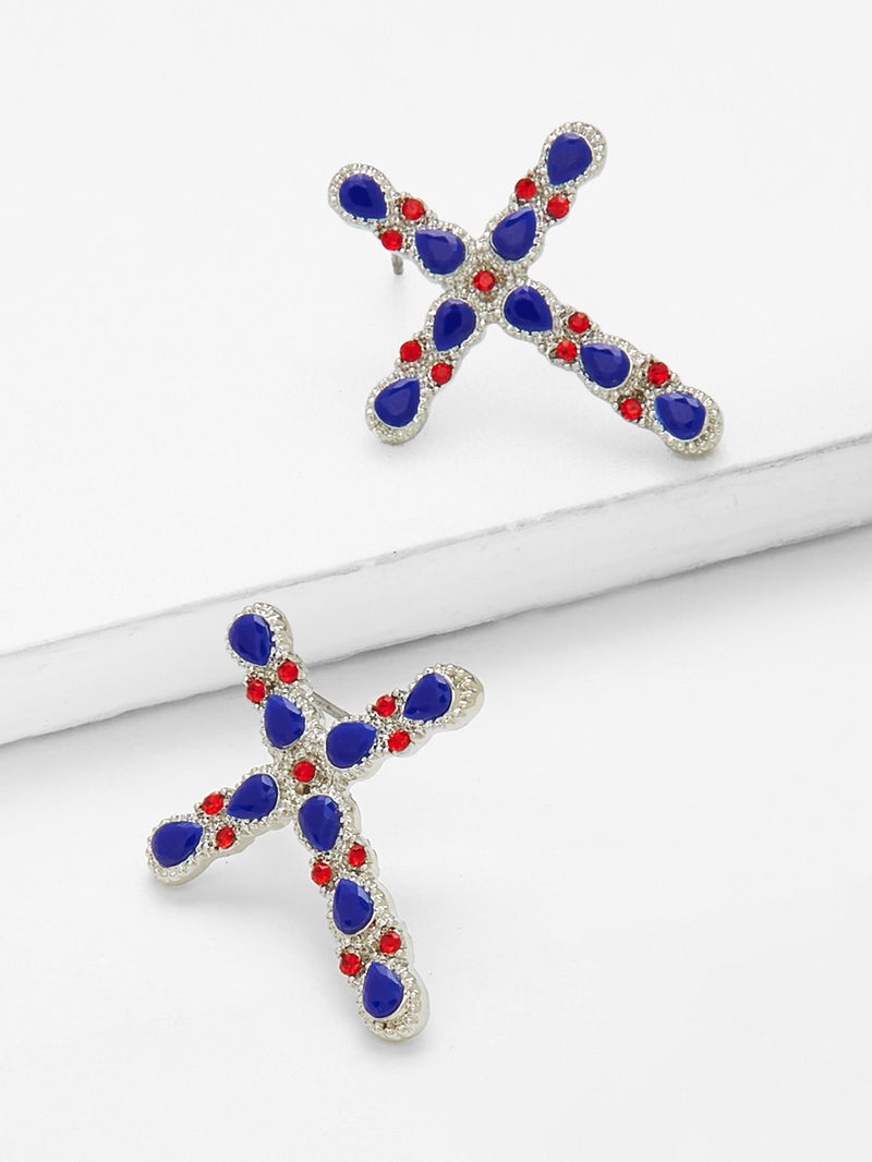 Lyric Cross Earrings