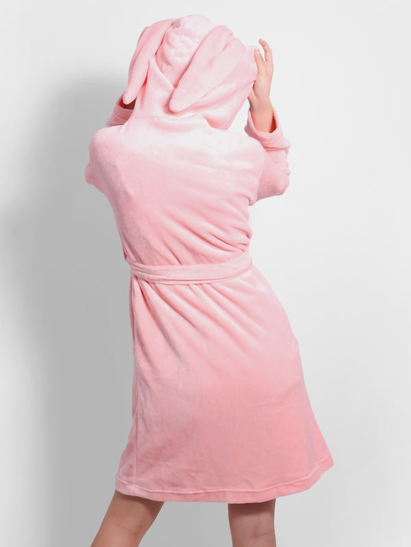 Rabbit Hoodie Bathrobe