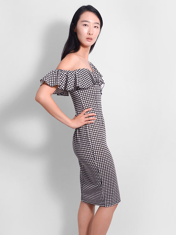 Delilah Asymmetric Midi Dress