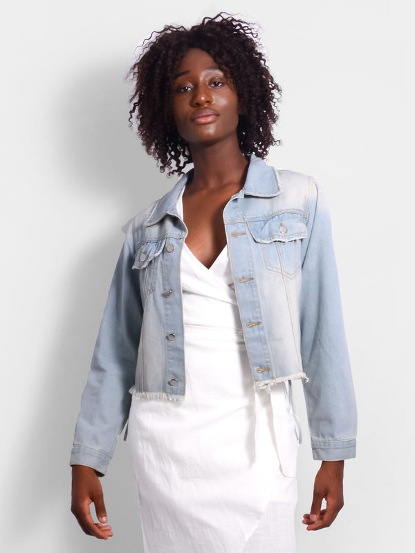Laneway Denim Lace Up Jacket