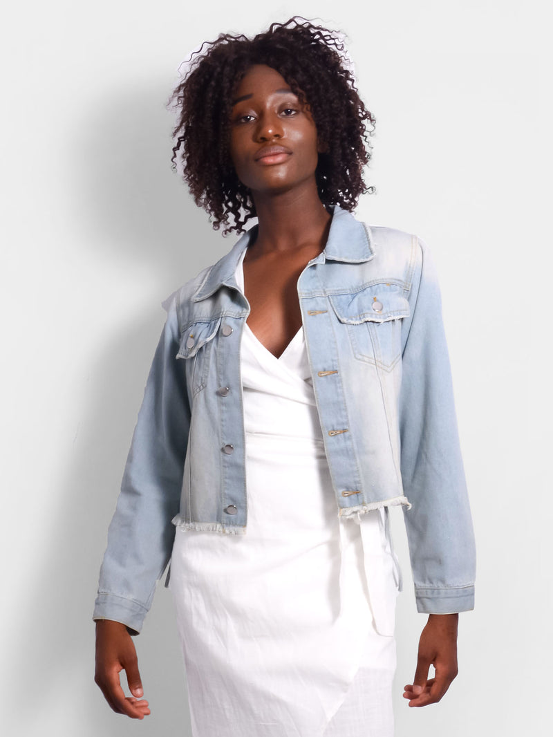 Laneway Denim Lace Up Jacket