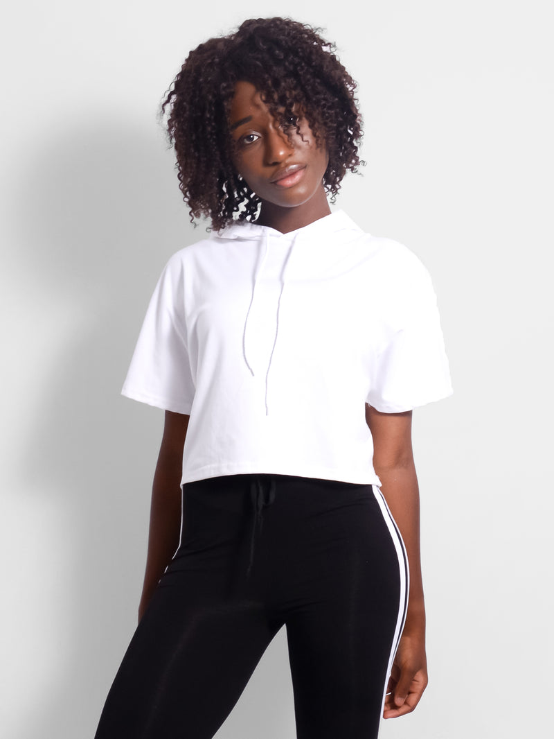 Zara Sports Crop Hoodie