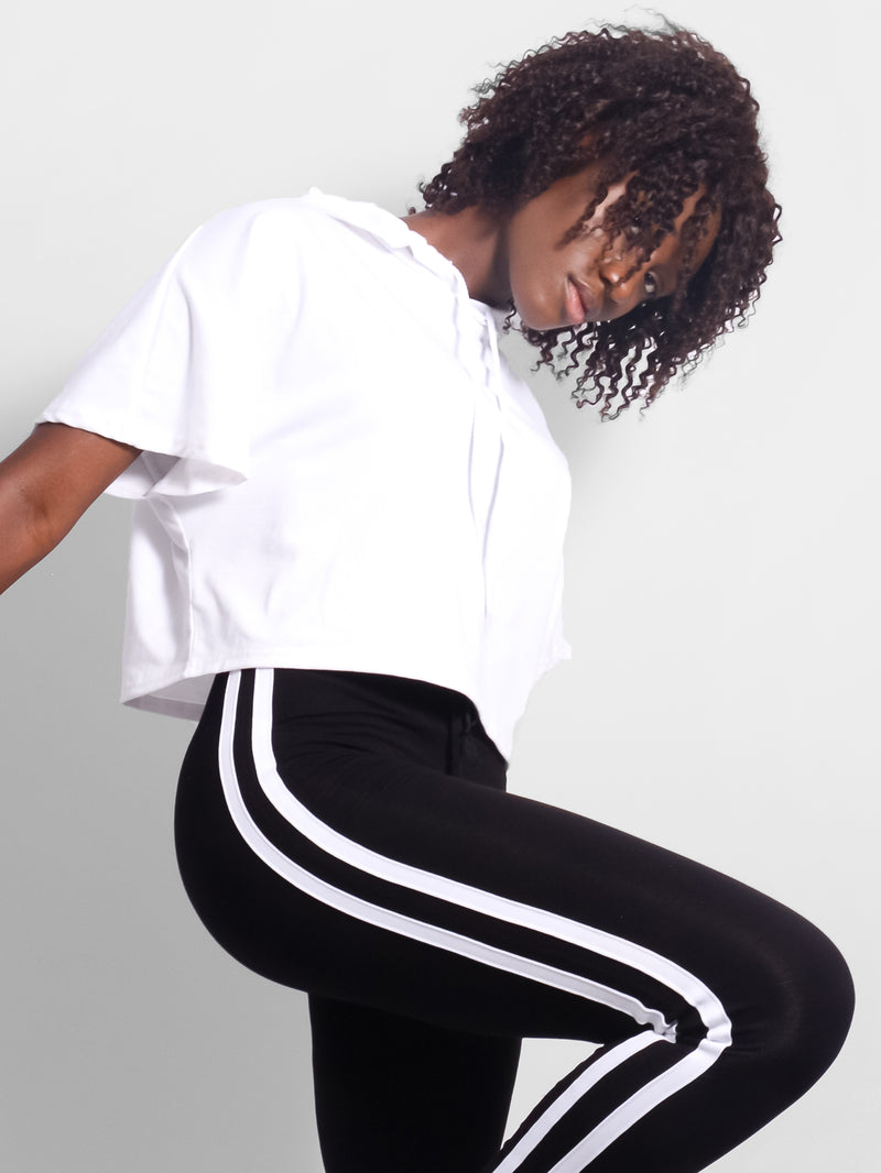 Zara Sports Crop Hoodie