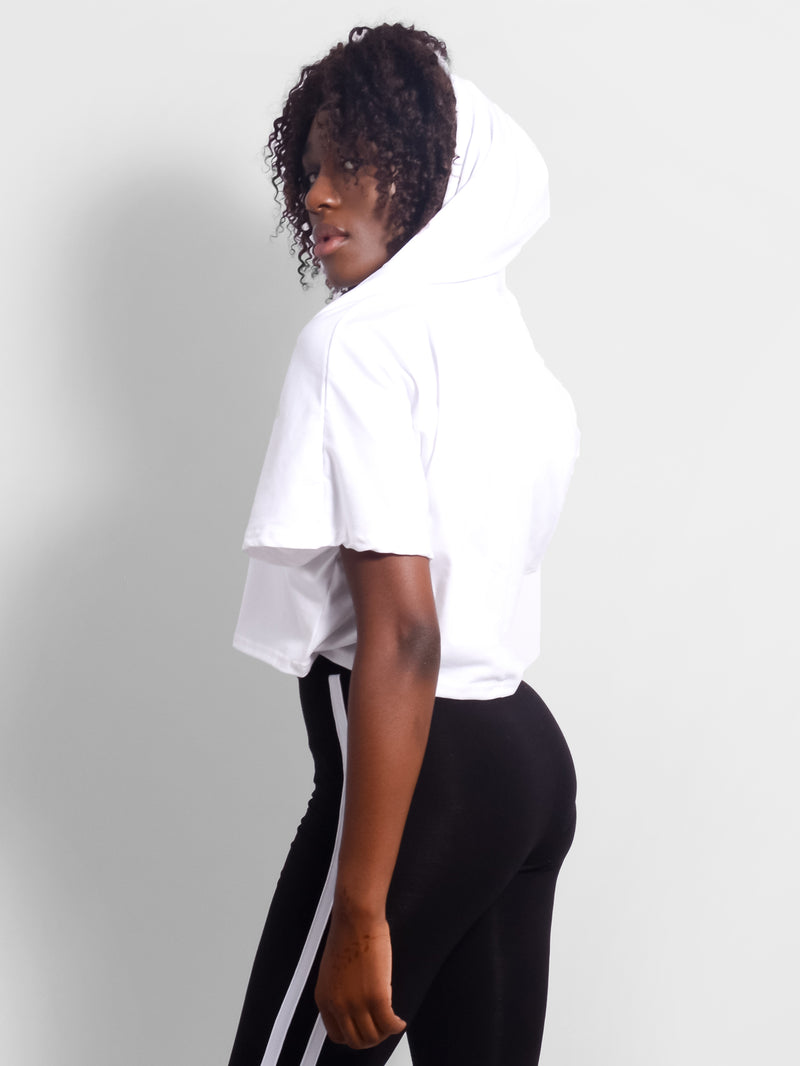 Zara Sports Crop Hoodie