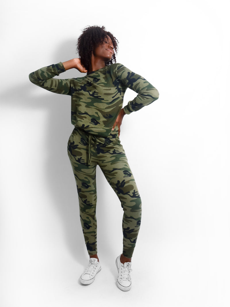 Camo Knitted Lounge Set