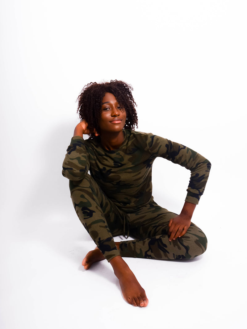 Camo Knitted Lounge Set