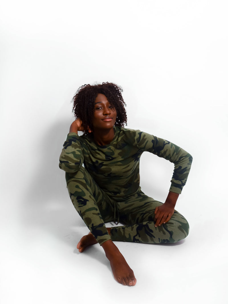 Camo Knitted Lounge Set