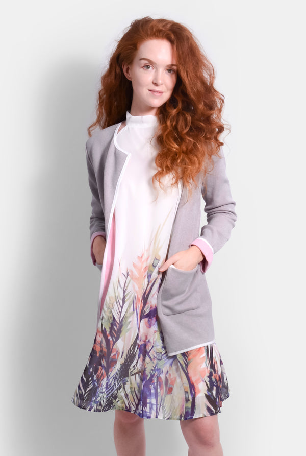 Grey Harmony Dual Knit Coat