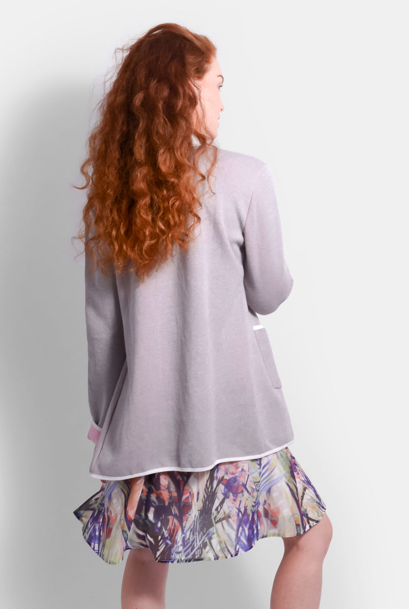 Grey Harmony Dual Knit Coat