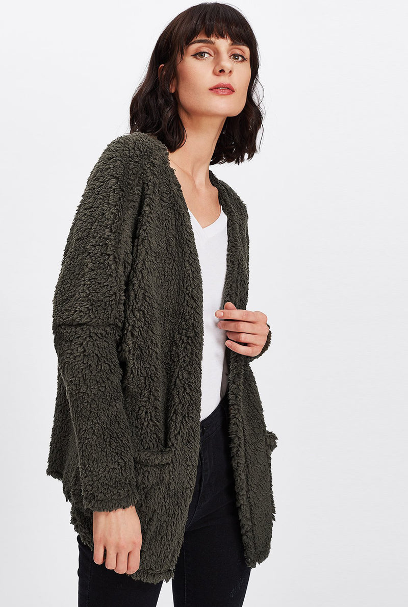 Fern Faux Teddy Coat