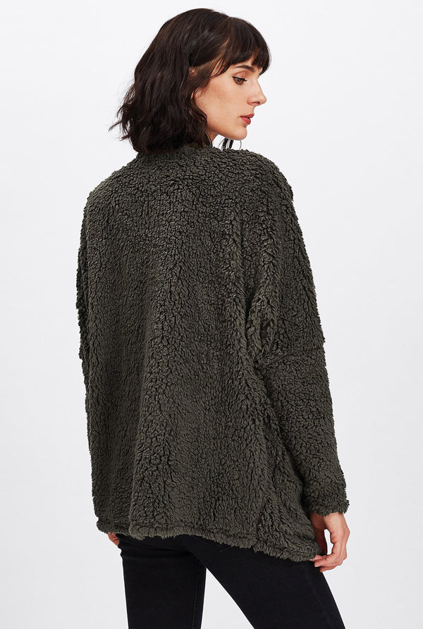 Fern Faux Teddy Coat