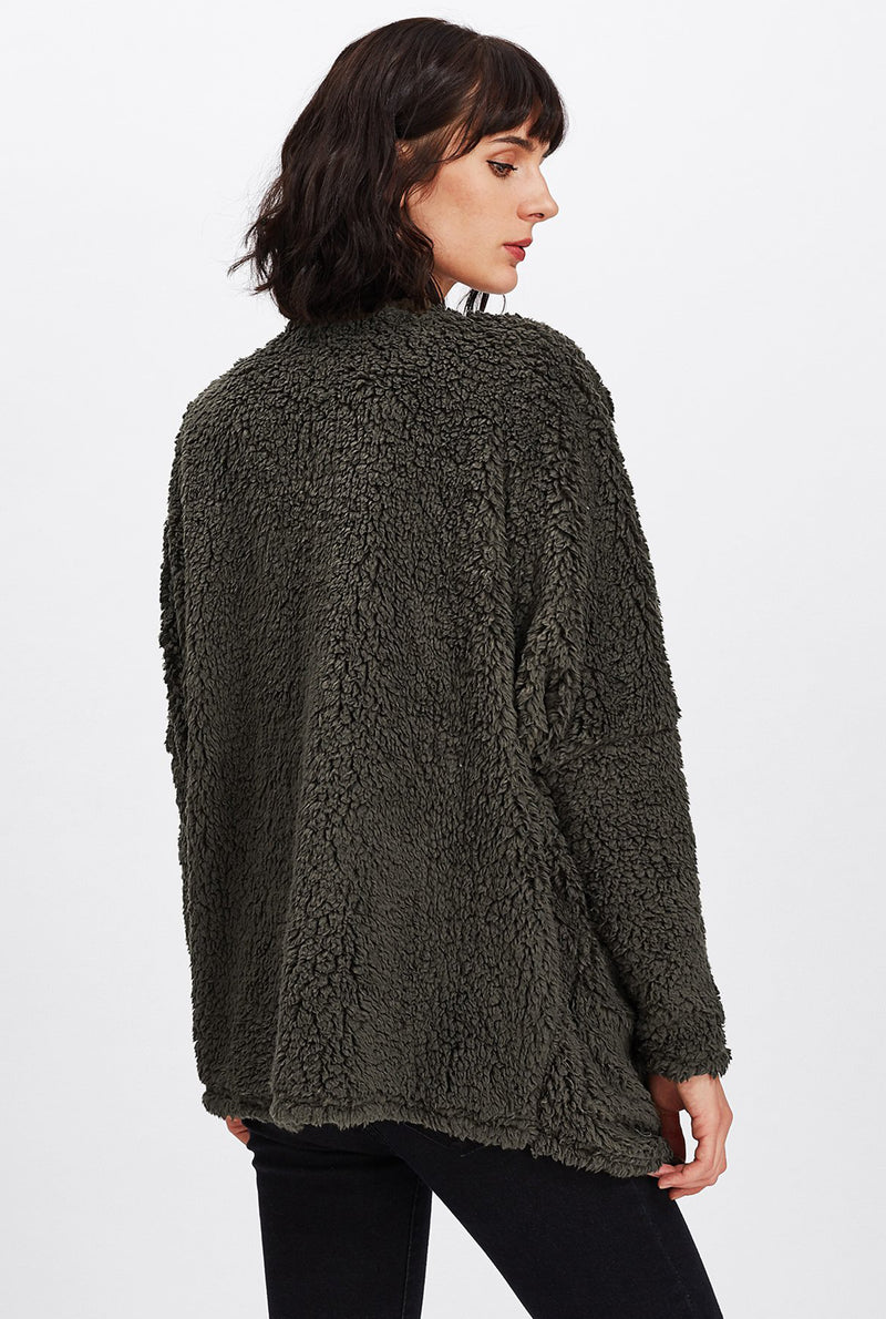 Fern Faux Teddy Coat